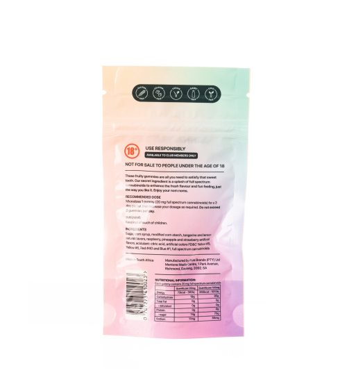 YUMMY GUMMIES - FULL SPECTRUM 20mg THC x 3 SERVINGS - Image 2