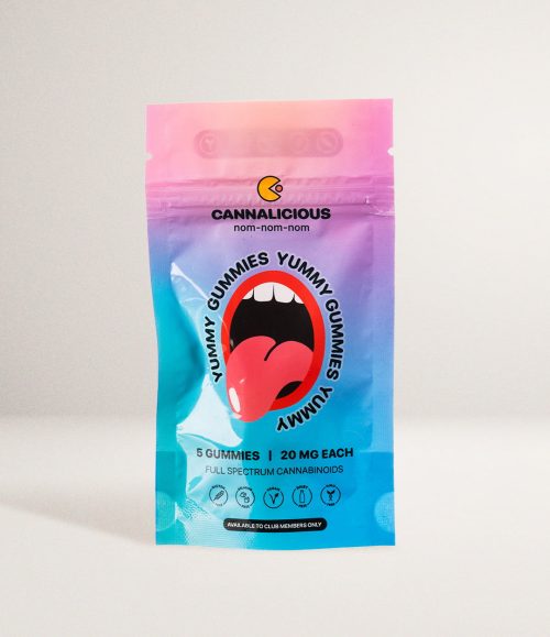 YUMMY GUMMIES - FULL SPECTRUM 20mg THC x 5 SERVINGS