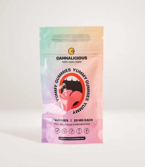YUMMY GUMMIES - FULL SPECTRUM 20mg THC x 3 SERVINGS