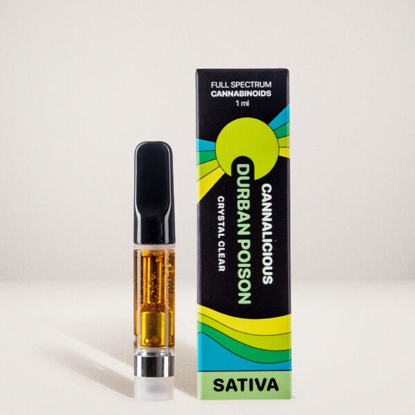 DURBAN POISON SATIVA – THC VAPE CARTRIDGE – 1ML