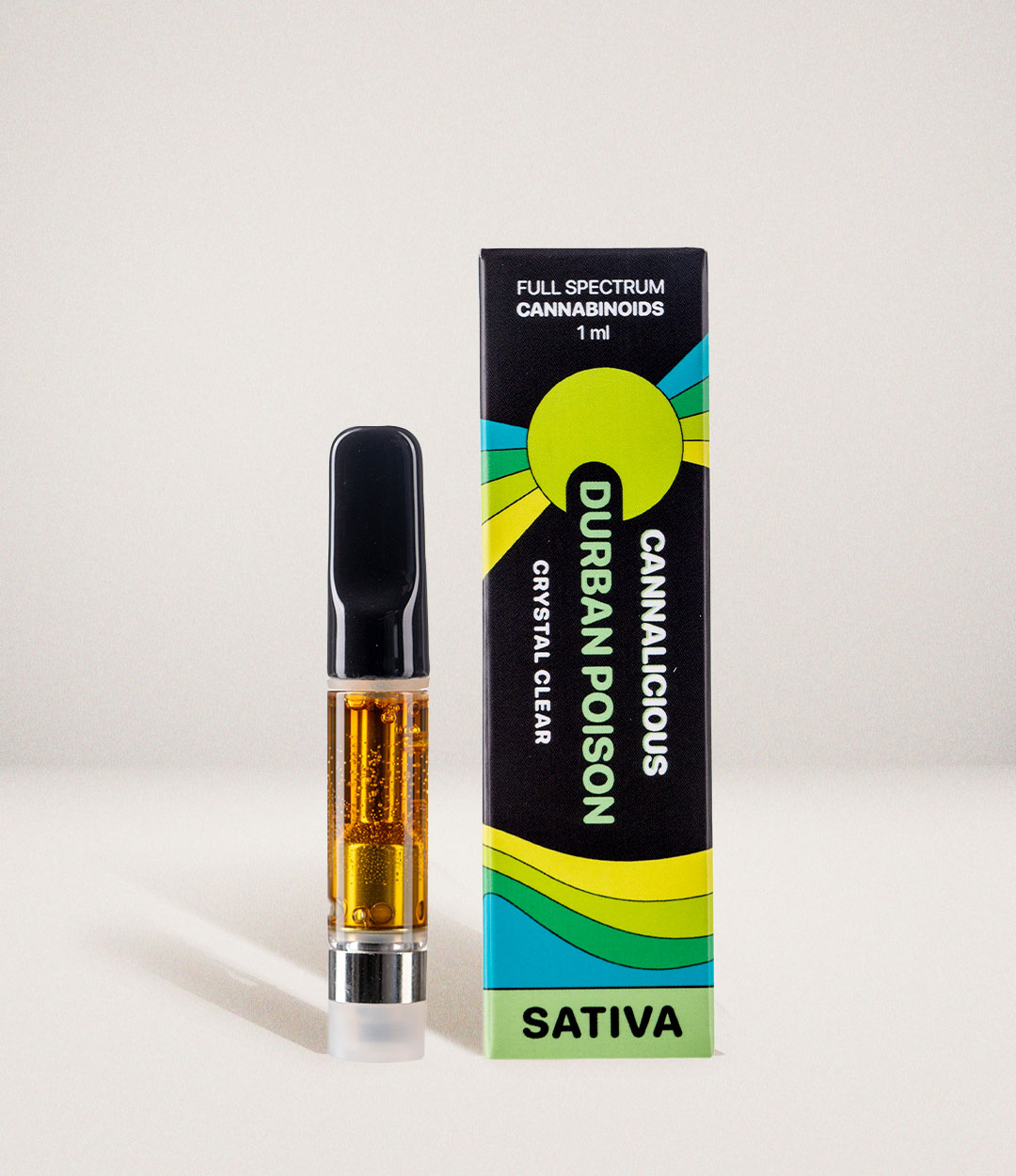 DURBAN POISON SATIVA – THC VAPE CARTRIDGE – 1ML