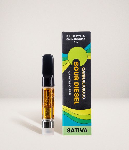 SOUR DIESEL SATIVA – THC VAPE CARTRIDGE – 1ML
