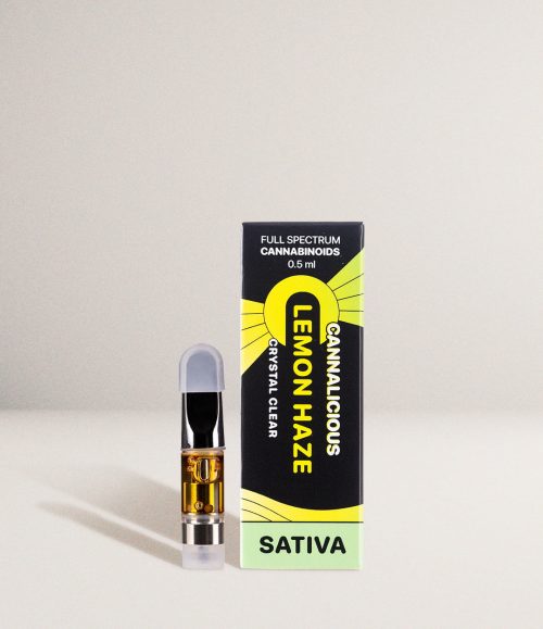 LEMON HAZE SATIVA – THC VAPE CARTRIDGE – 0.5ML