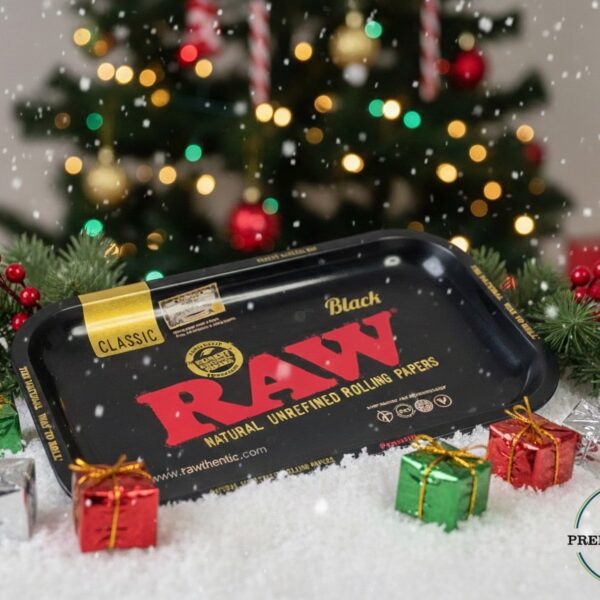 RAW ROLLING TRAY BLACK WITH CERTIFICATE (AUTHENTIC AND ORIGINAL)