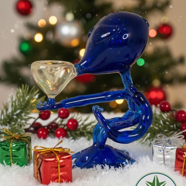 ALIEN ORNAMENTAL PIPE AND LIGHTER HOLDER (HANDMADE QUALITY)