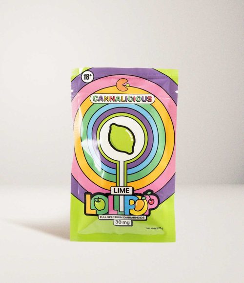 LIME LOLLIPOP - FULL SPECTRUM 30mg THC x 1 SERVING