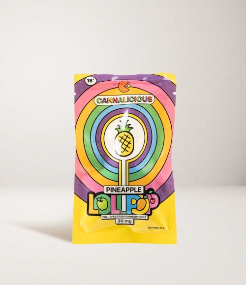 PINEAPPLE LOLLIPOP - FULL SPECTRUM 30mg THC x 1 SERVING