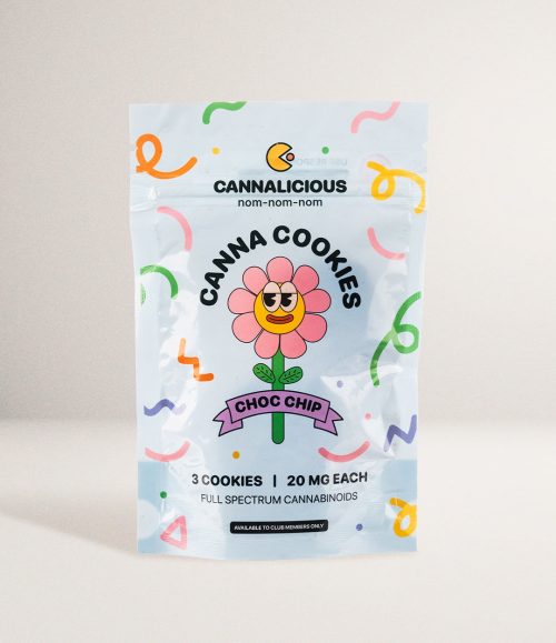 CHOC CHIP COOKIES – 20mg THC x 3 SERVINGS